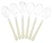 [20 Count] Sophistications Elegant Disposable Silverware Spoons, Clear Head With Cream Handle, Great for Party's, Wedding, And Catering Events, Catering, Parties, Buffets, Receptions