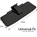 Zone Tech Car Anti-Glare Tinted Windshield Extender – Black Premium Quality Anti-Glare Sun & UV Rays Block Visor Extender