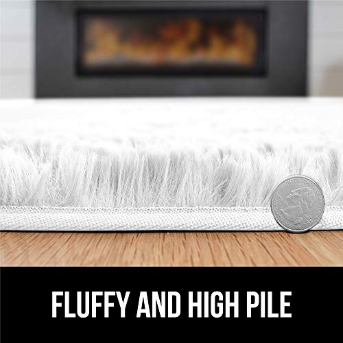GORILLA GRIP Original Premium Fluffy Area Rug, 2x4 Feet Super Soft High
