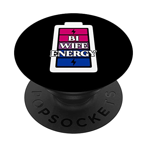Bi Wife Energy | Support LGBTQ Bisexual Queer Pride Month PopSockets Swappable…