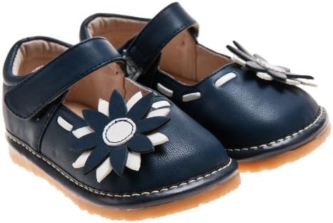 Little Blue Lamb Squeaky Shoes,Girls, with Removable Squeaker, Wide Head (for Baby / Toddler / Kid)
