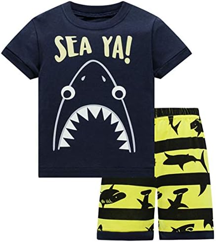 ZFBOZS Boys Pajamas Kids PJs Sets Toddler Cotton Sleepwears for Children Size 3-8