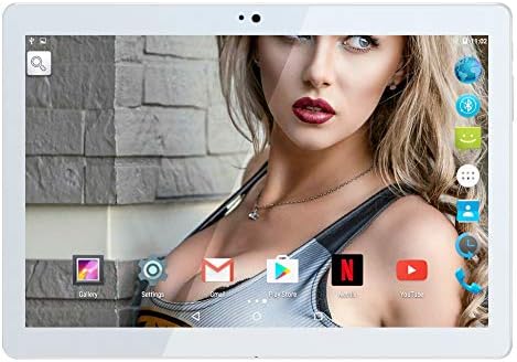 10.1" Inch Google Android Tablet,PADGENE Android7.0 Phablet Tablet Quad Core Pad with Dual Camera, 1GB Ram+16GB Disk, Wifi, Bluetooth, 1280x800 HD IPS screen, Google Play (N8 Gold)