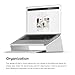 elago L4 Stand - [Desk Organization][Prevents Bad Posture][Natural Heat Sink] - for Laptop Computers (Silver)