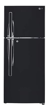 LG 308 L 3 Star Inverter Linear Frost-Free Double Door Refrigerator (GL-T322RES3, Ebony Sheen, Convertible)