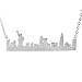 Spinningdaisy Handcrafted Empire State Building NYC cityscape Necklace Silver