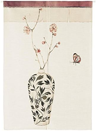 MR FANTASY Japanese Noren Doorway Curtain/Tapestry Blackout Door Durtain Panel Chinese Butterfly 33''X47''
