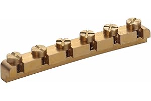 XIYANGJUAN 42mm Guitar Nut - Height Adjustable Brass Nuts for Strat Tele ST TL Guitar Gold