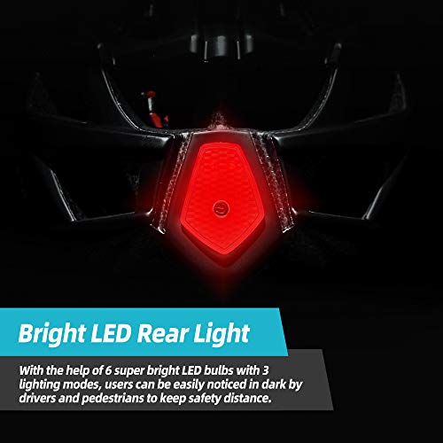 Victgoal Bike Helmet for Adults Men Women Bicycle Helmets with Visor and LED Light Lightweight Mountain Bike and Road… - Image 5