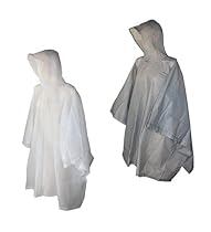 Totes 2 Pack Waterproof Rain Ponchos (Clear & Smoke, One Size)