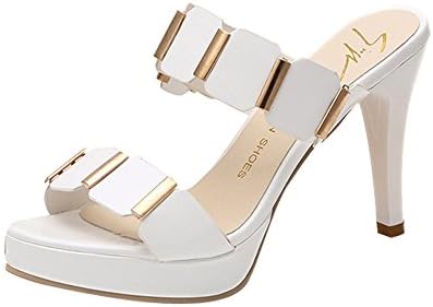Nevera Women's High Heels Sandals,Ladies Open Toe Stilettos Dress Pumps Slipper