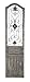 Deco 79 Wood Scroll Home Wall Decor Distressed Door Panel Wall Sculpture with Metal Wire Details, Wall Art 19