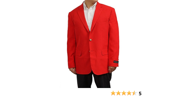red button blazer