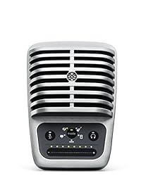 Micrófono de condensador digital de gran diafragma Shure MV51 + USB y conector Lightning, Cromado