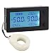 DROK DC 0-300V 200A STN LCD Display Digital Multimeter Voltage Ampere Power Energy Ammeter Voltmeter Battery Volt Amp Meter AH Monitor Panel with Hall Sensor ...