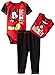Disney Baby Boys' Mickey Mouse Three-Piece Bodysuit Bib and Pant Set