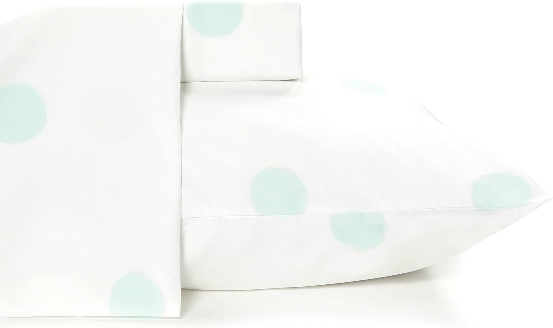 Where the Polka Dots Roam Full Size Bed Sheets Seafoam Green Polka Dot 4 Piece Set │ Unisex, Flexible Microfiber, Durable, Wrinkle-Resistant, Stain-Resistant Bedding │ Boys, Girls, Baby, Kids, Toddler