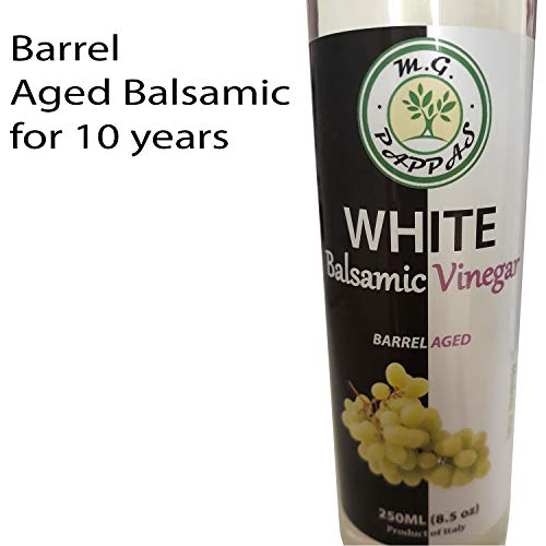 M.G. PAPPAS White Balsamic Vinegar of Modena Barrel Aged Sweet Gourmet 10 Year Old Aceto Balsamico I - //coolthings.us