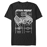 Star Wars Men's Tie Fighter, Black, S