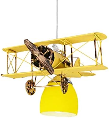 Rmxmy Biplane Ceiling Light Airplane Decor E27 Height Adjustable