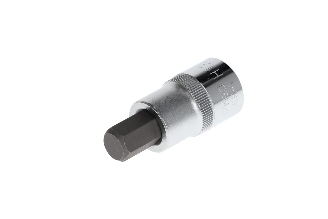 GEDORE red Screwdriver bit socket hex, 12 mm AF, 1/2" 12.5 mm, Screwdriver bit socket, Tool, R62551210, Steel