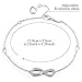 Esberry✦Gifts for Mother's Day✦18K Gold Plated 925 Sterling Silver 5A Cubic Zirconia CZ Infinity Endless Love Symbol Bracelets for Women and and Teen Girls (18K White Gold-Infinity 2)