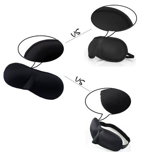 Qi Tian 3 pcs Gem Mindfold Sleeping Eye Mask for women men girls Adults Eyepatch Blindfold Shade Travel natural Sleep Aid Cover Light Guide Relax