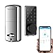 Smart Door Lock, NexTrend Smart Deadbolt Bluetooth Keyless, Touchscreen Enable Mechanical Keys, Auto Lock, Send Ekeys, Free APP Monitoring, Easy to Install for Home,Hotel,Apartment, Silver