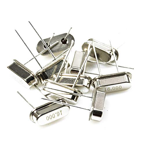 flahstree 10pcs 16M HC-49S DIP Quartz Crystal Oscillator 16MHz 16.000M Hz 16.000MHz...