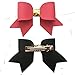 Yazon Baby Hair Clips 3.3 Inch Faux Leather Hair Bows Baby Girls Pigtail Bows 13pcs