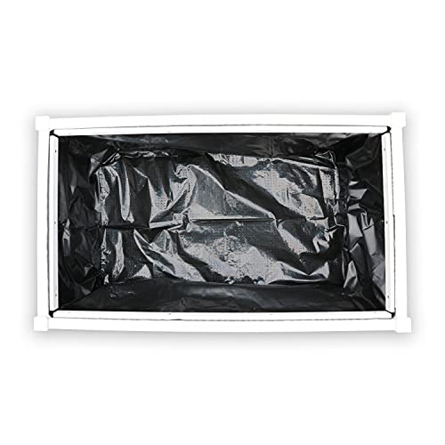 HABAU Pflanzkasten, hellgrau, mit Pflanzfolie, 79 x 46 x 35 cm – Bild 4