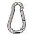 M4 40mm Multifunctional 304 Stainless Steel Spring Loaded Gate Snap Carabiner Quick Link Lock Ring Hook