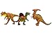 Toysery Realistic Looking Dinosaurs Toys Set for Kids - Plastic Assorted Dinosaur Toys Figures - Pack of 10pcs, 5-Inches