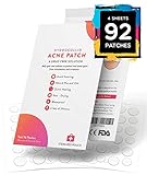 Acne Pimple Master Hydrocolloid Patch 96 Count - 4 Sets of 24 Patches for Zits, Whitehead Pores, Adult Blemishes, Hormonal spots & freckles
