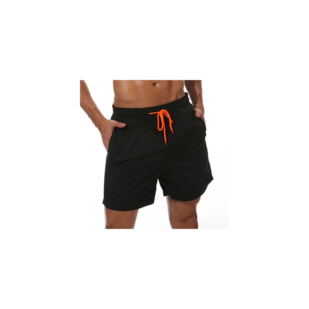 SILKWORLD Men's Swim Trunks Quick Dry Beach Shorts with Pockets
