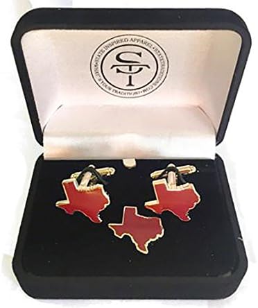 State Traditions Texas Cuff Links (College Station Maroon)