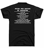 DirtyRagz Men's Top Ten Rules Dads Against Daughters Dating T Shirt