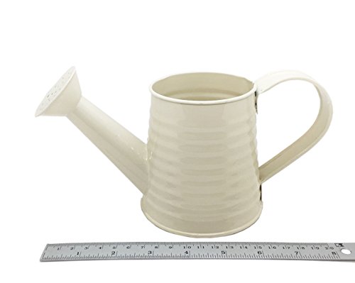 WitnyStore Watering Pot Metal Vintage Garden Sprinkler Nozzle Flower Supply Sprayer Small Holes (Cream) - Thumbnail 2