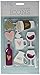 American Crafts Die Cuts with A View Icon Pack Letterboard - Coffee/Wine (8) LP-006-00033