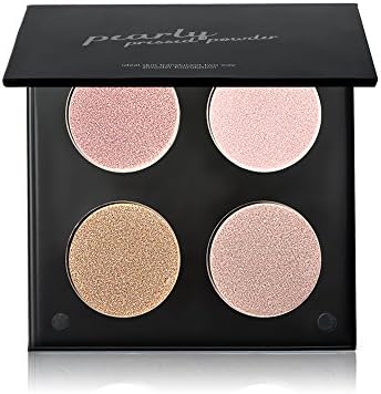 KISSBUTTY Makeup 4 Colors Highlighter Shadow Powder Contour Palette Makeup Glitter (#2)