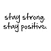 Stay Strong Stay Positive Quote Mirror Decal Quotes Vinyl Wall Decals Inspirational Motivation Signs Walls Stickers Home Decor (Stay Strong&Positive)