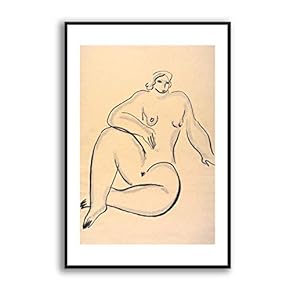 Framed Canvas Wall Art for Living Room, Bedroom Sexy Girls by Sanyu Canvas Prints for Modern Home Decoration Ready to Hang - 16"x24" inches