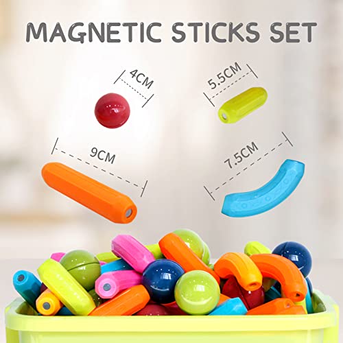 KidEwan Balls and Rods Set, Building Sticks Blocks