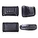 Beschan Extra Large PU Leather Hanging Travel Toiletry Bag Transparent Organizer Dopp Kit for Men Woman (Black)