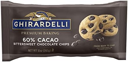 GHIRARDELLI 60% Cacao Bittersweet Chocolate Premium Baking Chips, 10 OZ Bag
