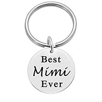 Mothers Day Gifts for Mimi, Birthday Key Ring Gift Ideas for Grandma - Best Mimi Ever