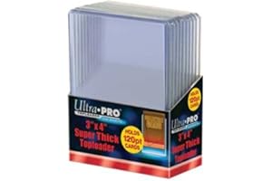 2 Ultra Pro 120pt Top Loader 20 Total (2 10ct Packages) 120 Pt for Thick Jersey Relic Cards