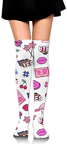 Exquisite Life Unisex Casual Crew Athletic Socks Knee High Compression Soccer Socks