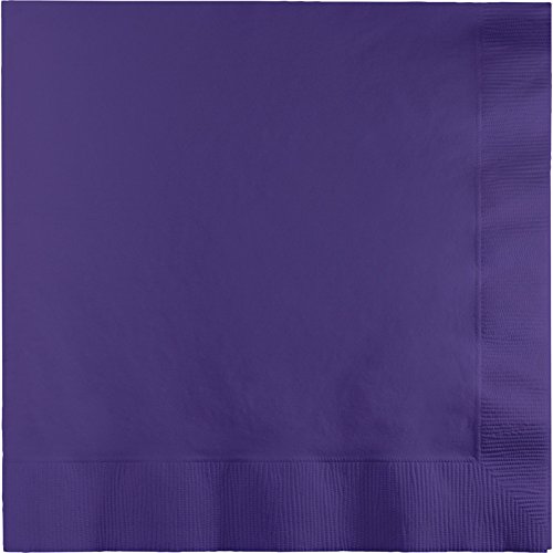 Creative Converting Paper Napkins, 3-Ply Dinner Size, Purple Color, 25-Count Packages (Pack of 5)