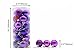 Yoland 24ct Barrel Plating Multicolor Christmas Ball Ornaments (40mm/1.57'' in) (Purple)